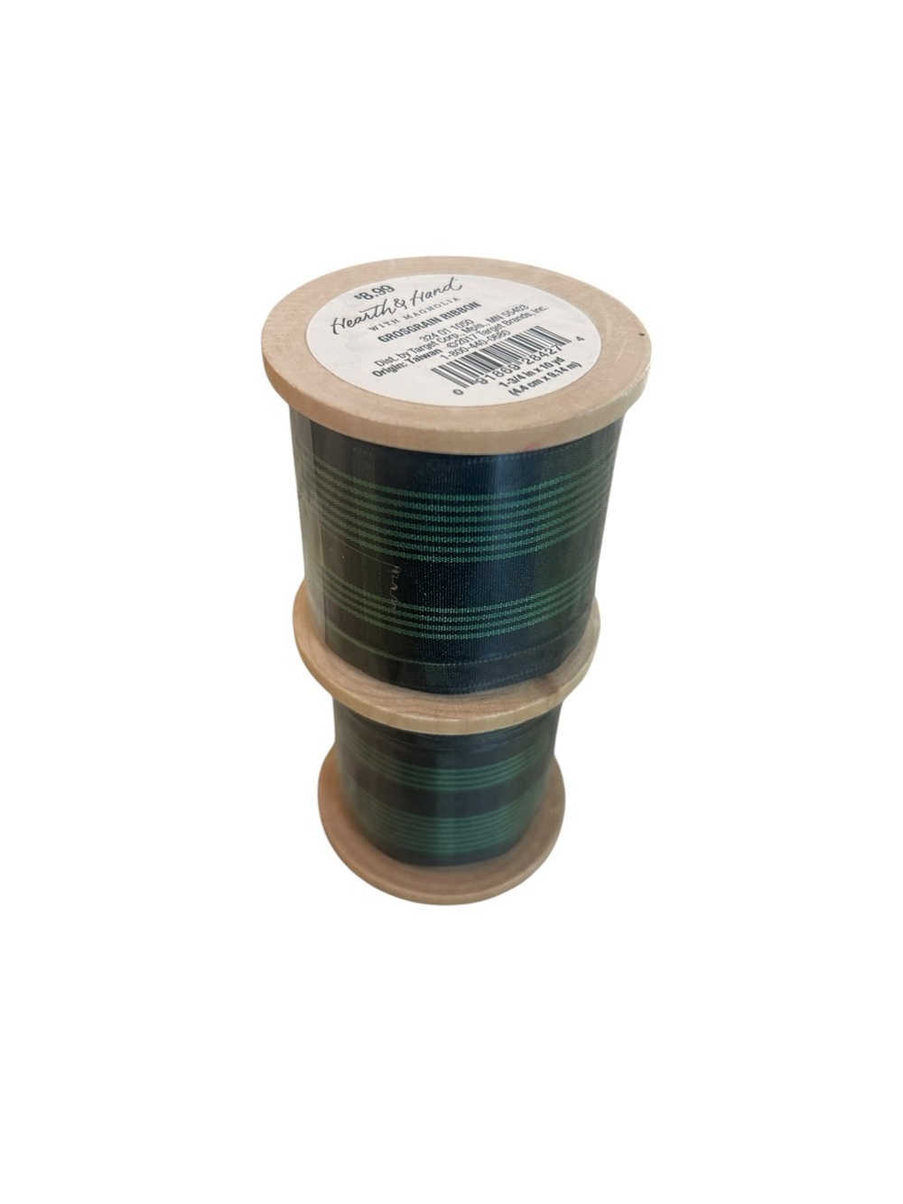Hearth and hand Green ribbon Spool - 2 Pack